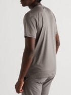 District Vision - Printed Perforated Stretch-Jersey T-Shirt - Gray