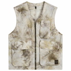 Belstaff Men's Riverbed Camo Ripstop Hithe Gilet in Stone Beige
