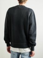 AMIRI - Music Record Logo-Print Cotton-Jersey Sweatshirt - Black