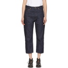 Chimala Indigo Wide Tapered Selvedge Denim Jeans
