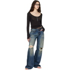 Raimundo Langlois Black Long Sleeve Henley