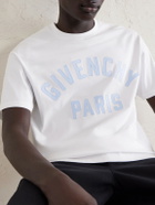 Givenchy - Logo-Embroidered Cotton-Jersey T-Shirt - White