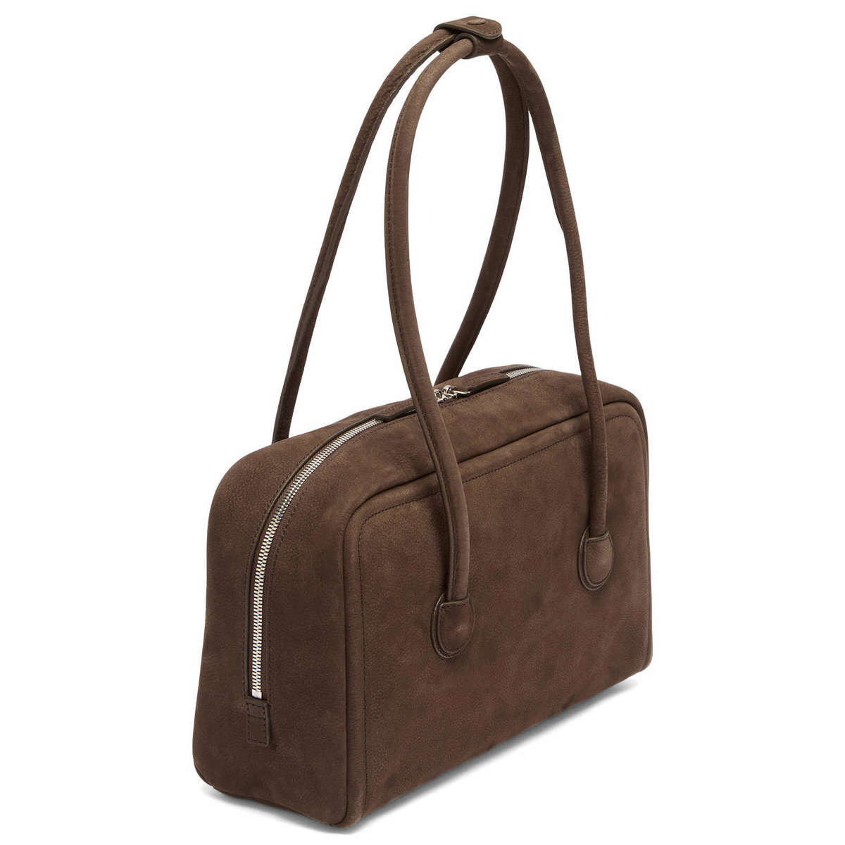 MARGESHERWOOD Women's Soft Boston Bag in Hush Nubuck 