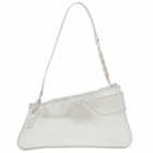 GCDS Women's Comma Notte Mirror Bag in Silver