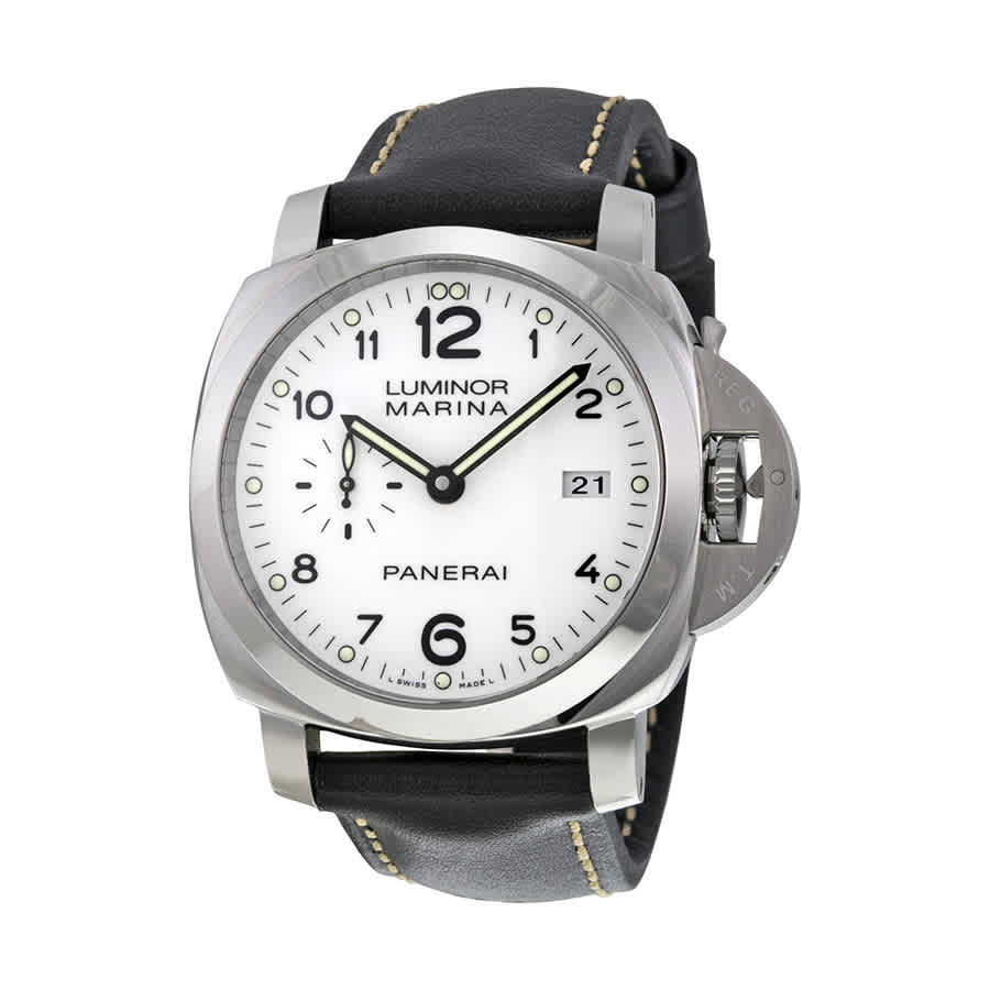 Panerai Luminor 1950 Automatic White Dial Mens Watch PAM00499