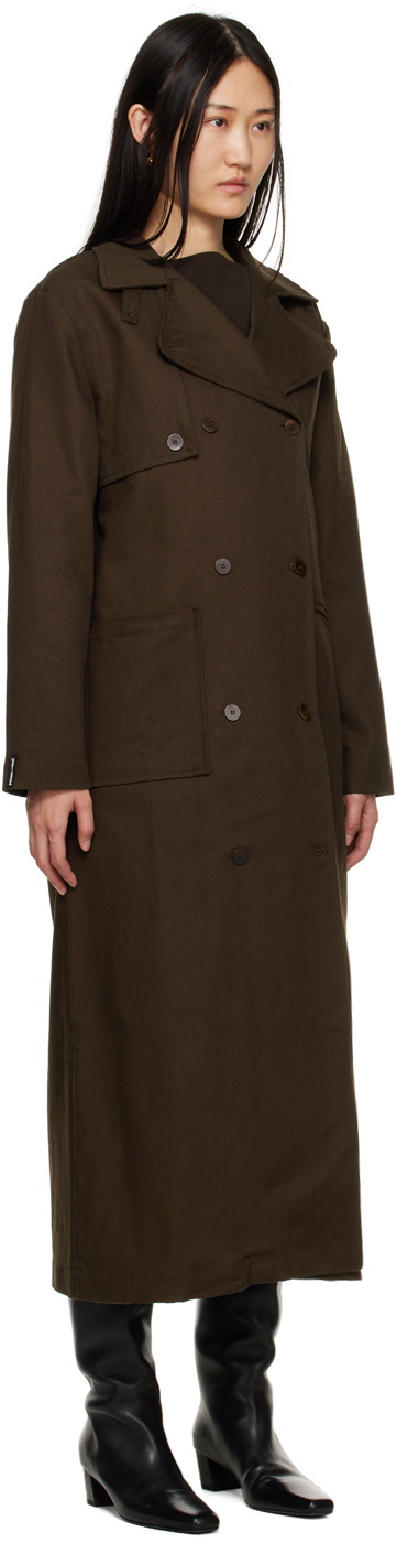 Paloma Wool Brown Pauet Trench Coat