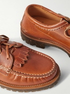 Yuketen - Kiltie Fringed Leather Brogues - Brown