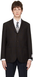 Ring Jacket Brown Check Blazer