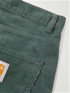 Carhartt WIP - Newel Tapered Cotton-Corduroy Trousers - Green