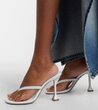 Amina Muaddi Juliette leather thong sandals