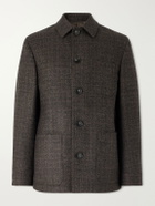 Canali - Wool and Cashmere-Blend Chore Jacket - Brown