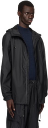 RAINS Black Storm Breaker Rain Jacket