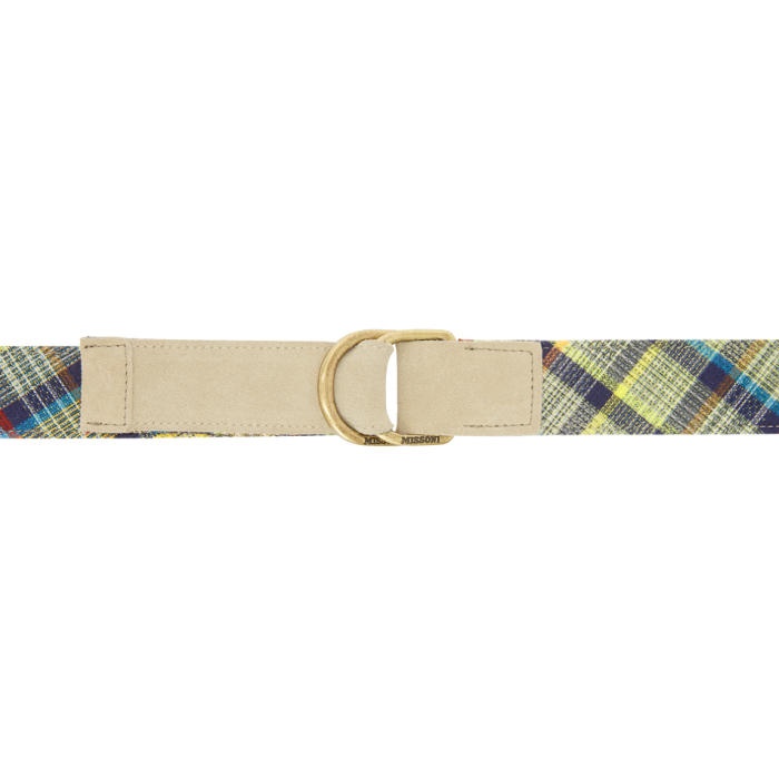 Photo: Missoni Multicolor Check Pattern Belt 