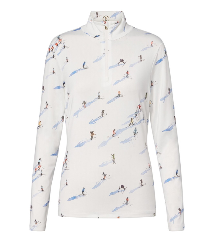 Photo: Bogner Beline printed zip-up ski top