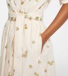 Altuzarra Lydia floral cotton-blend wrap dress