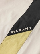 Marant - Bryton Wide-Leg Logo-Embroidered Colour-Block Cotton-Blend Shell Track Pants - Neutrals