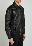 Studio Nicholson Piston Leather Jacket Black