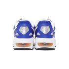 Nike White and Blue Air Max 2 Light Sneakers