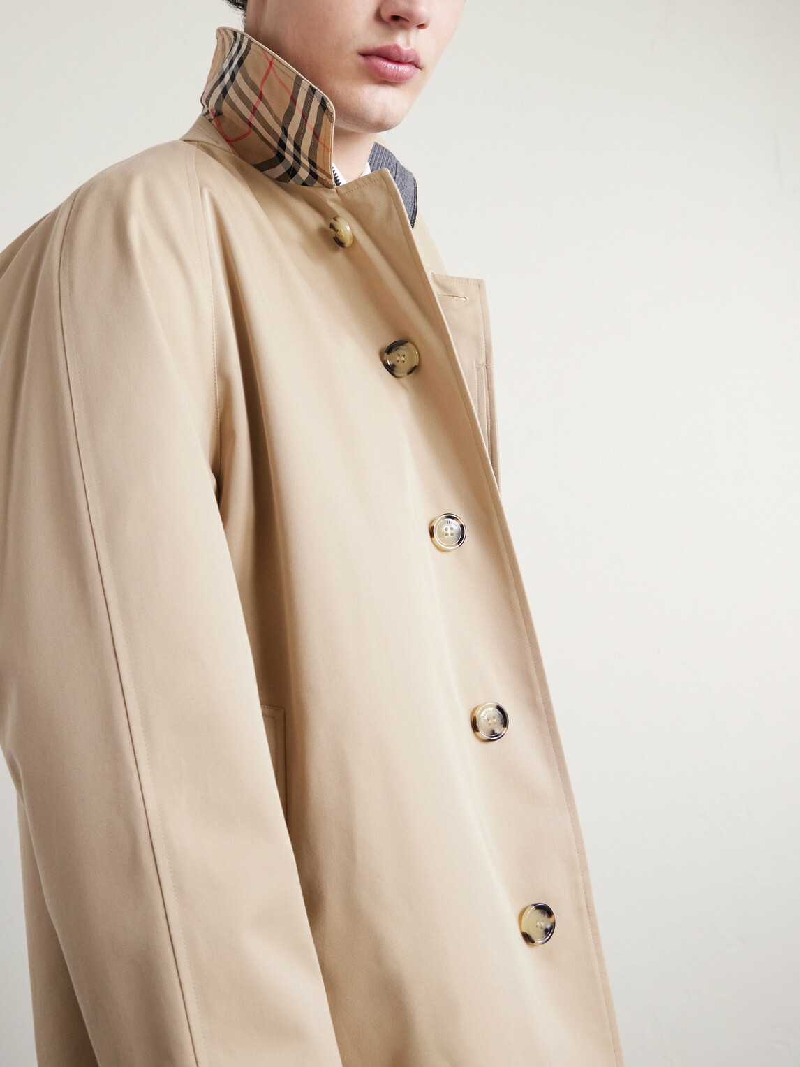Burberry - Cotton-Gabardine Car Coat - Neutrals