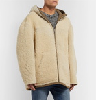 Isabel Marant - Reversible Hooded Shearling Coat - Beige