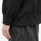 Sacai Men's S Logo Split Seam Hoody in Black