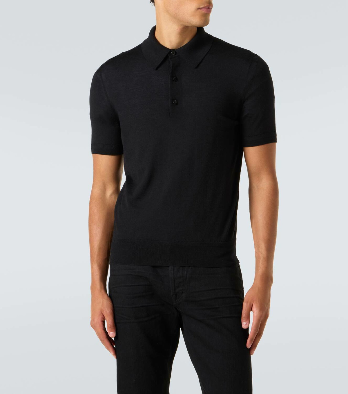 Tom Ford Cashmere and silk polo shirt TOM FORD