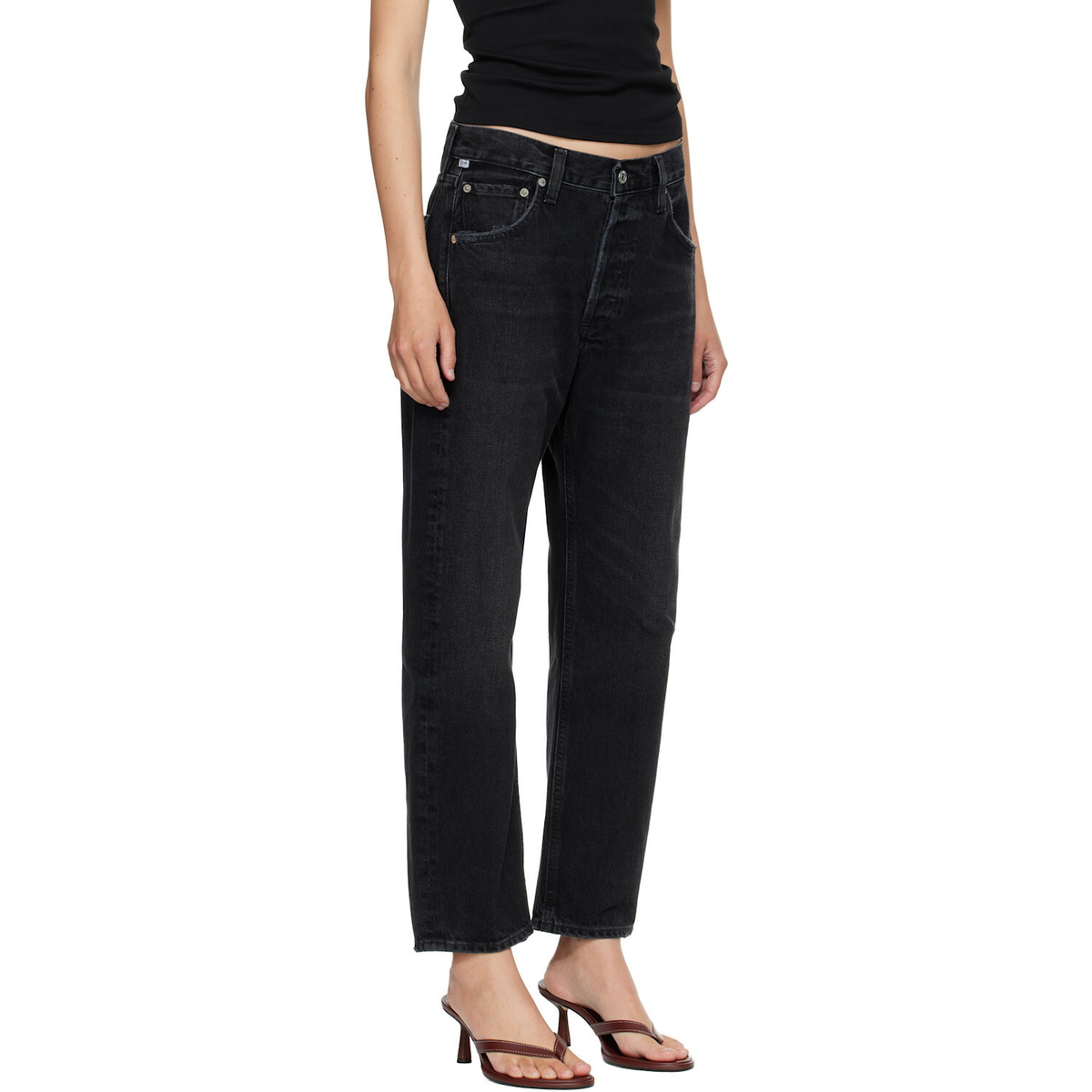 Citizens of Humanity Black Winslow Boyfriend Jeans