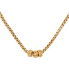 Emanuele Bicocchi Gold Tubular Chain Necklace
