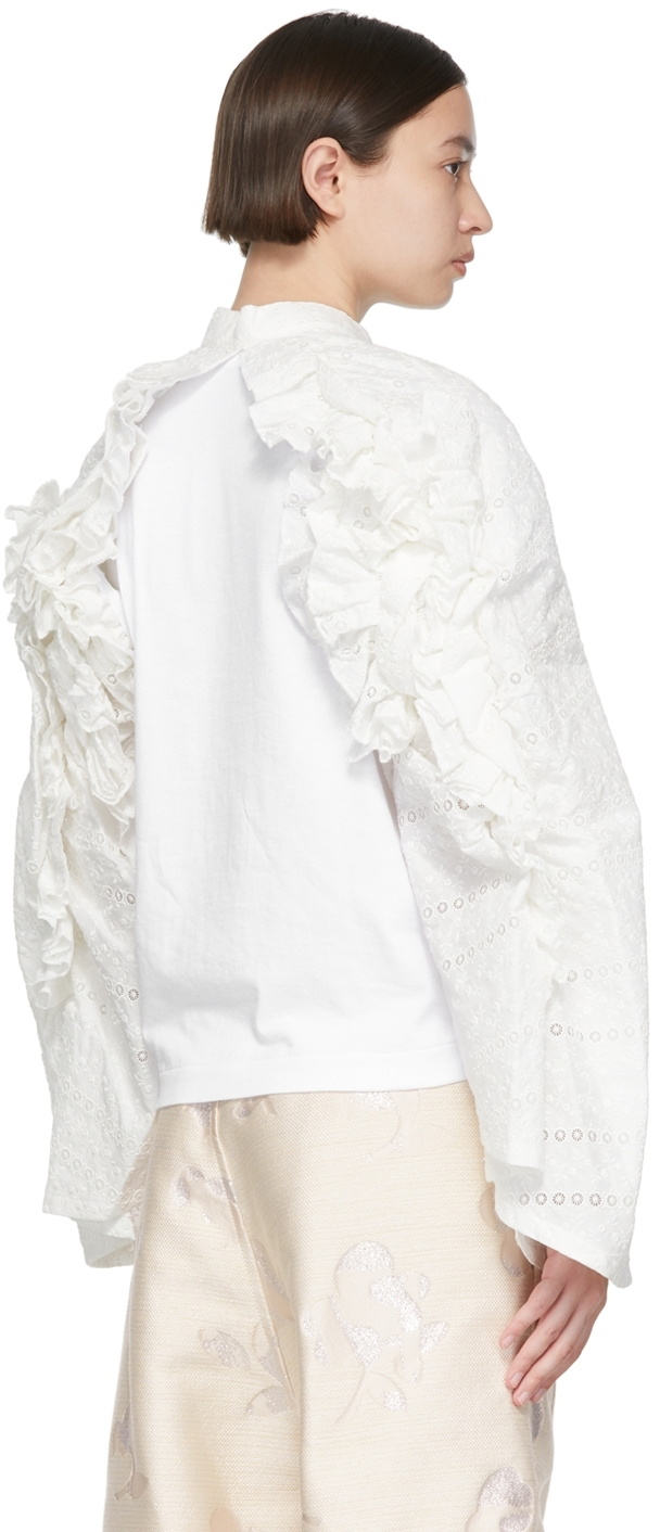 Tricot Comme des Garçons White Cotton T-Shirt