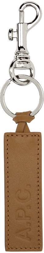 Photo: A.P.C. Brown Embossed Keychain
