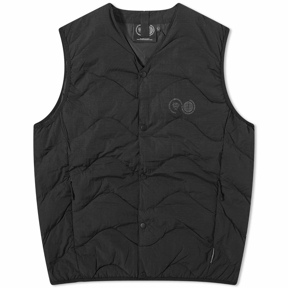 Photo: Purple Mountain Observatory Men's Quilted Vest in Black