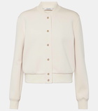 'S Max Mara Cotton-blend jersey bomber jacket