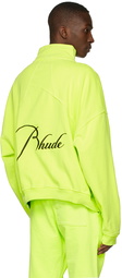 Rhude Green Quarter Zip Sweater