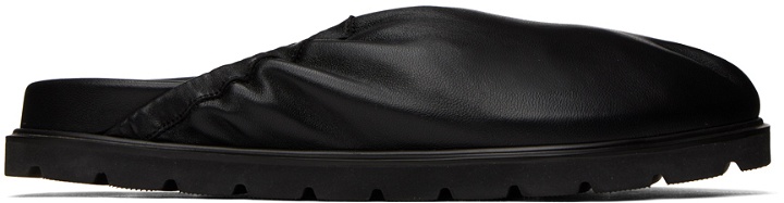 Photo: Reike Nen Black Single Layer Slip-On Loafers