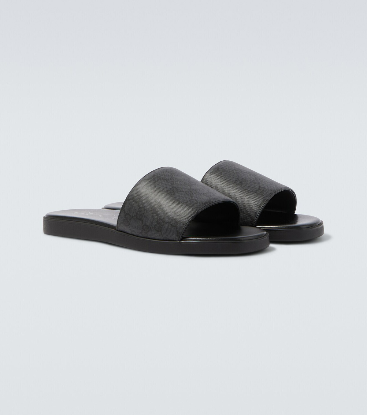Gucci GG canvas slides