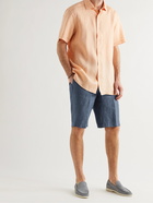 ERMENEGILDO ZEGNA - Linen Shorts - Blue - IT 48