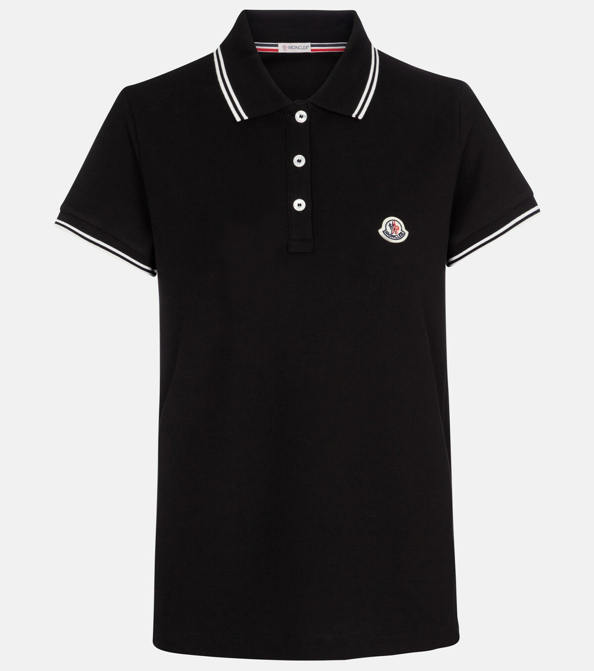 Moncler - Cotton piqué polo shirt Moncler