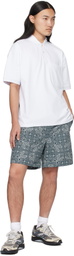 DAIWA PIER39 Navy Paisley Tech Marine Shorts