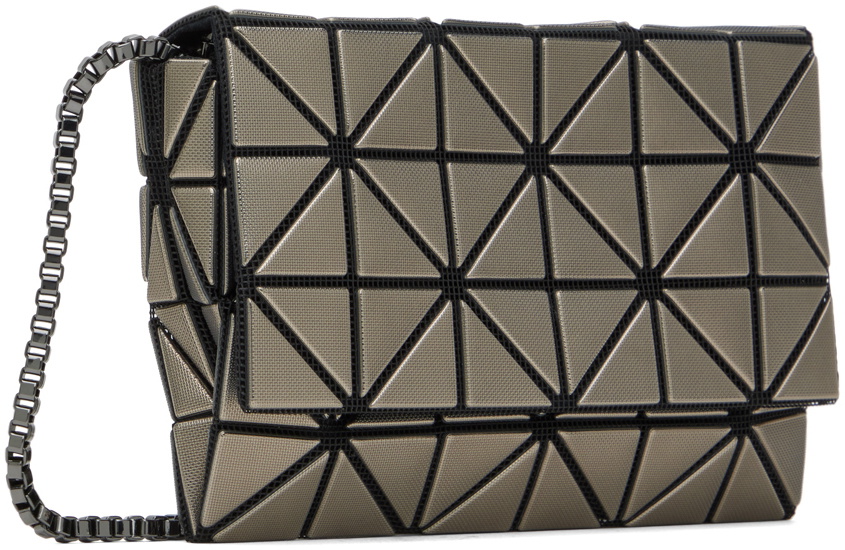 BAO BAO ISSEY MIYAKE Gunmetal Platinum Coffret Shoulder Bag Bao 