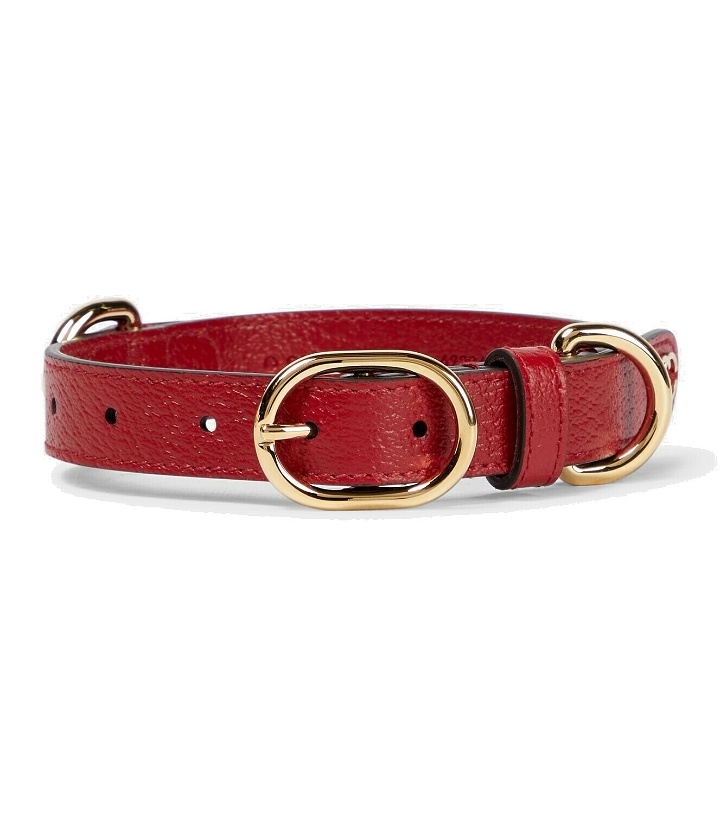 Photo: Gucci - Interlocking G S/M faux leather dog collar