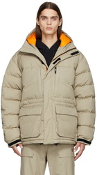 MSGM Beige Down Puff Jacket