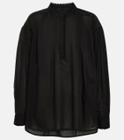 Nili Lotan Marcel oversized cotton voile top