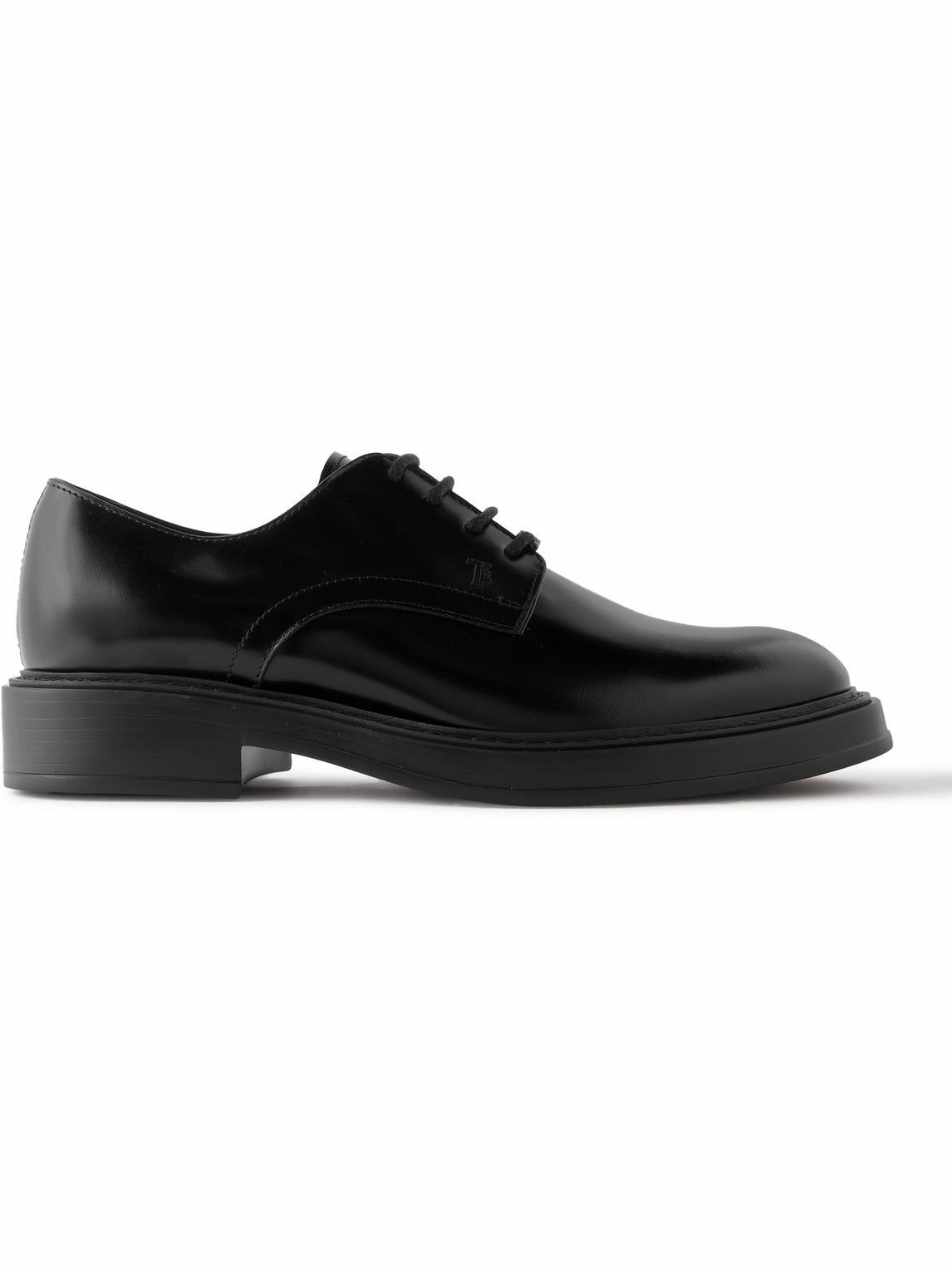 Photo: Tod's - Leather Derby Shoes - Black