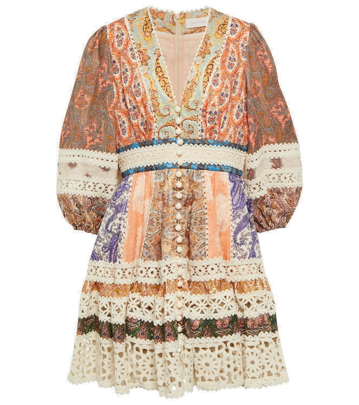 Photo: Zimmermann Devi Spliced Billow linen minidress