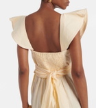 Johanna Ortiz Ruffled linen midi dress