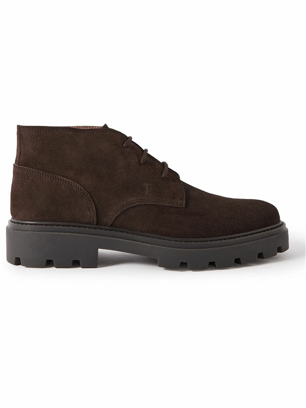 Photo: Tod's - Suede Boots - Brown
