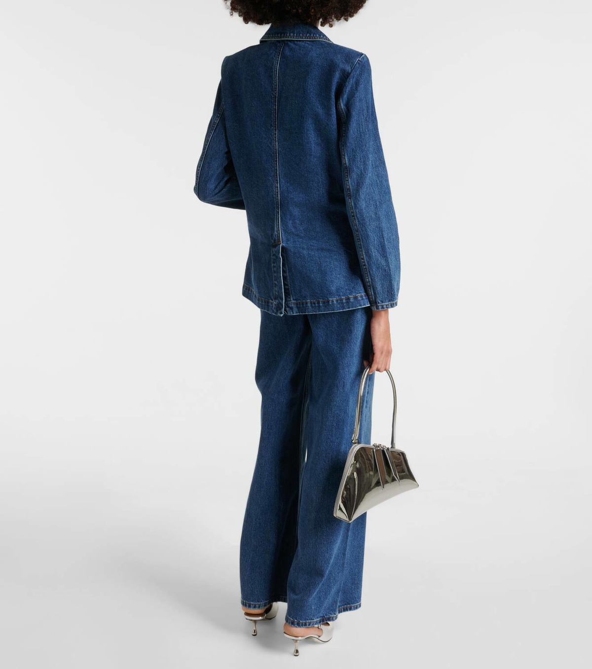 【関税&送料込】Self Portrait Blazer Self-Portrait Oversized denim blazer Self-Portrait