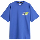 Napapijri Men's x Martine Rose Logo T-Shirt in Blue Dazzling