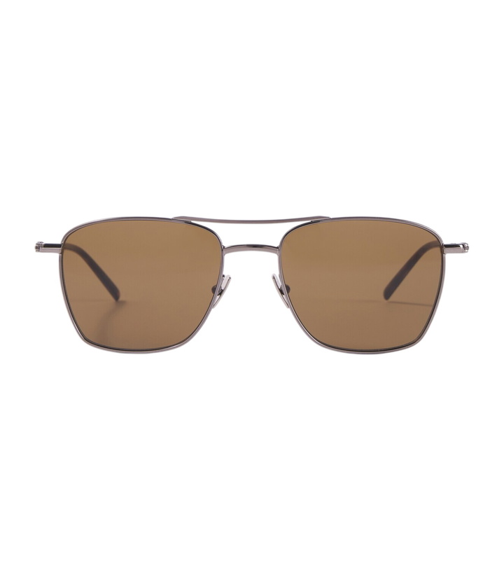 Photo: Saint Laurent SL Logo aviator sunglasses