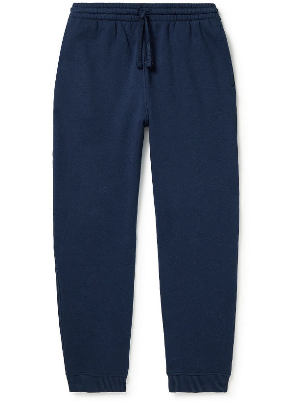 Photo: Organic Basics - Tapered Organic Cotton-Jersey Sweatpants - Blue